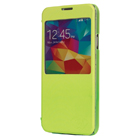 Smartphone case PU leather for Galaxy S5 green